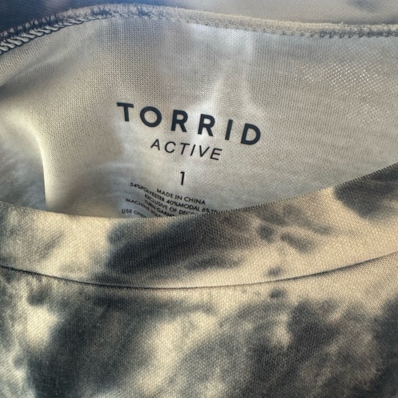 Blue and White Tie-Dye Sweatshirt - Picture 2 of 4